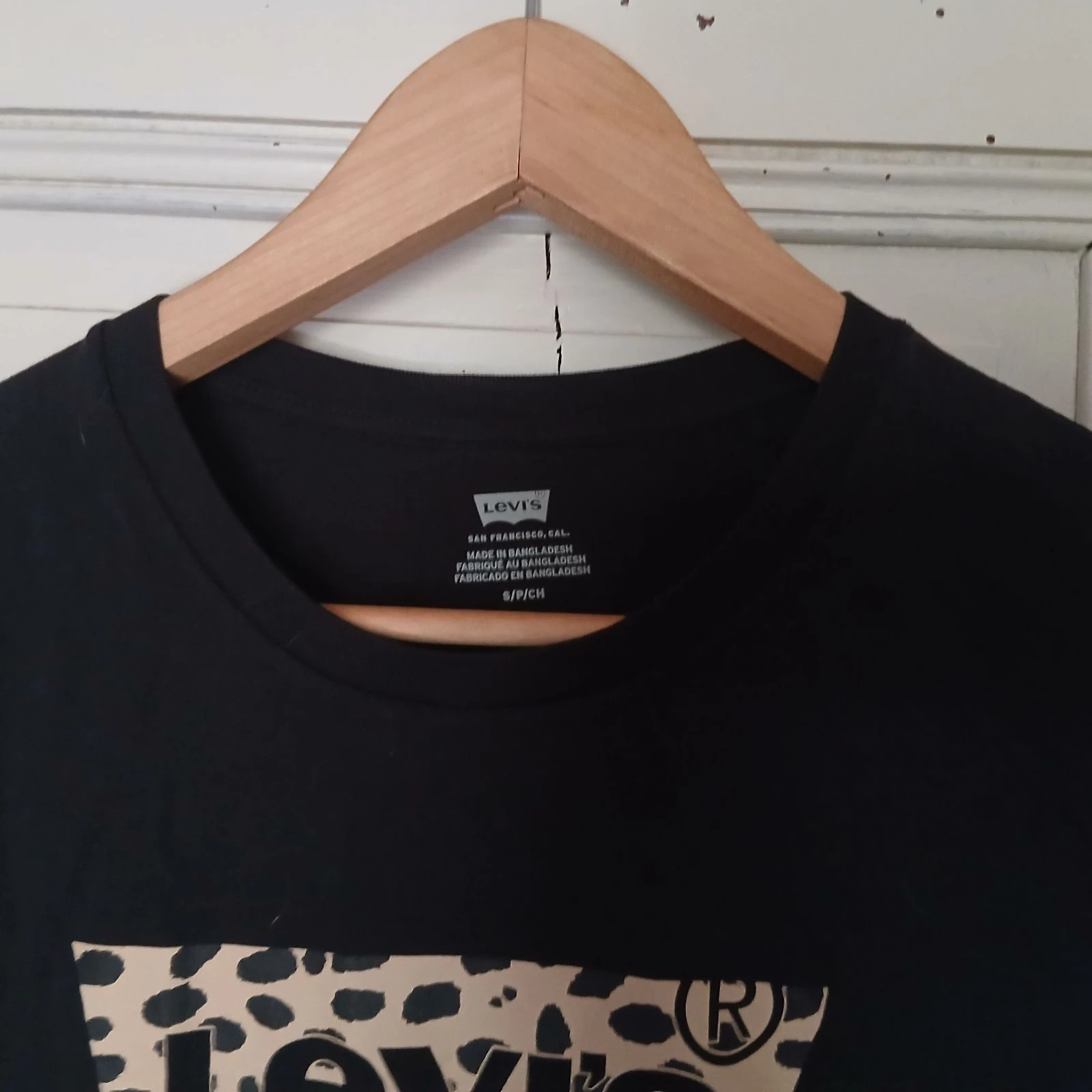 Camiseta negra Levi's - Logo de leopardo - Talla S – photo 6